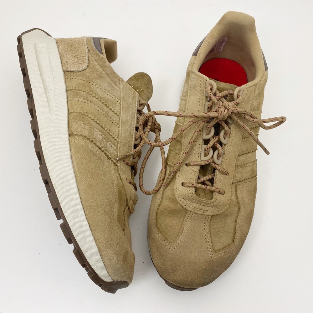 Adidas Retropy E5 Suede Boost Sneakers Womens 11 Mens 9 Cardboard Tan